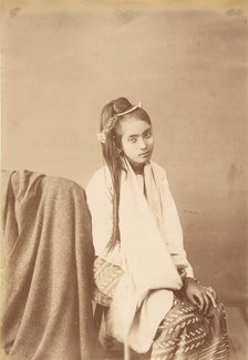 Burmese Type Silk Sitter, about 1885. Creator: Felice Beato.