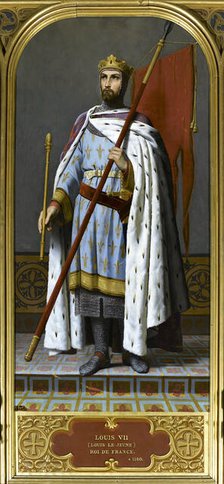 King Louis VII of France (1120-1180), 1842. Creator: Signol, Émile (1804-1892).