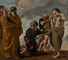 Moses and the Messengers from Canaan, 1621-1624. Creator: Giovanni Lanfranco.