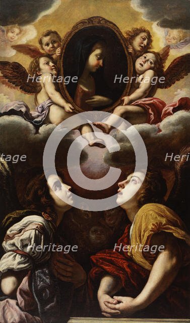 Flying and Adoring Angels, 1613-1614. Creator: Domenico Fetti.