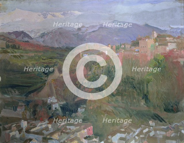  'Granada' Oil, 1920 by Joaquin Sorolla.