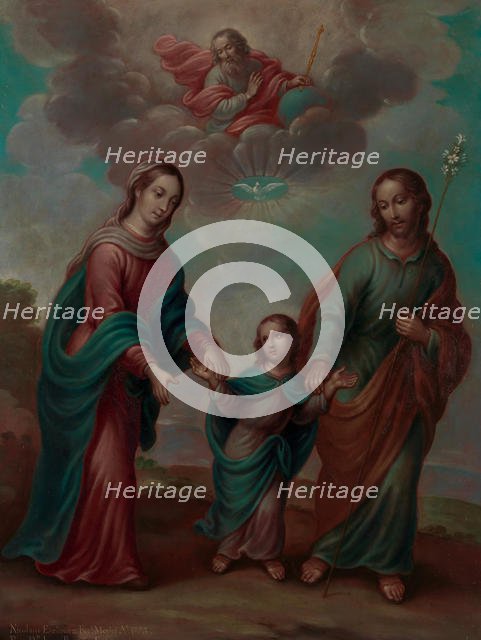 The Return of the Holy Family from Egypt, 1773. Creator: Nicolás Enríquez.