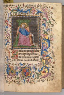 Hours of Charles the Noble, King of Navarre (1361-1425): fol. 23r, St. Luke, c. 1405. Creator: Master of the Brussels Initials and Associates (French).