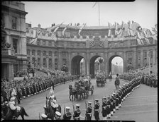 Coronation of Queen Elizabeth II, Admiralty Arch, The Mall, City of Westminster, London, 1953. Creator: Ministry of Works.