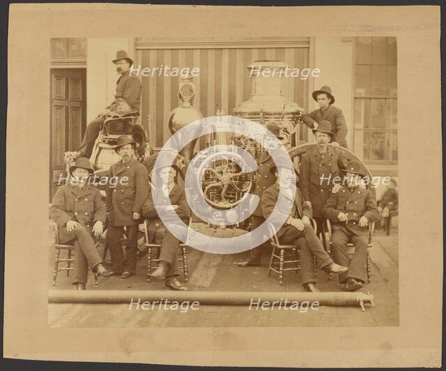 Chicago Fire Department, Amoskeag engine, 1875. Creator: Unknown.