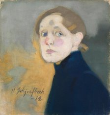 Self-Portrait, 1912. Creator: Schjerfbeck, Helene (1862-1946).