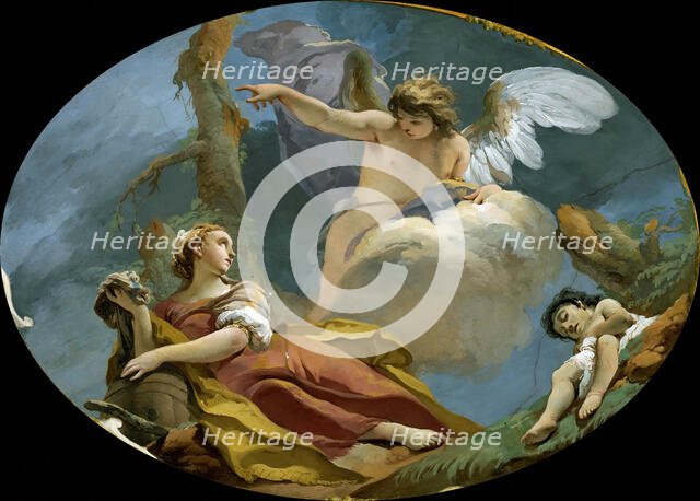 Hagar And Ishmael In The Desert, ca 1728. Creator: Tiepolo, Giambattista (1696-1770).