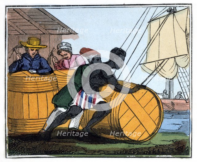 'Shipping the Casks', 1826. Artist: Unknown