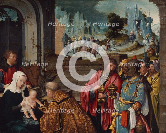 The Adoration of the Magi, 1515/25. Creator: Workshop of Cornelis Engebrechtsz..