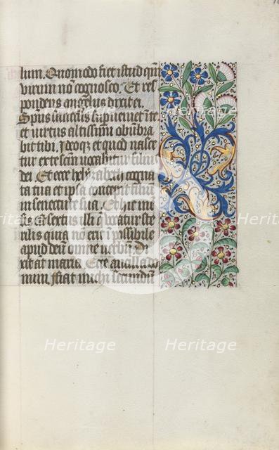 Book of Hours (Use of Rouen): fol. 16r, c. 1470. Creator: Master of the Geneva Latini (French, active Rouen, 1460-80).