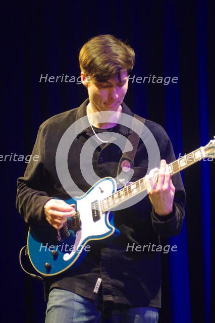 Jamie Leeming Quintet, Ropetackle Arts Centre, Shoreham by Sea, West Sussex, Feb 2023. Creator: Brian O'Connor.