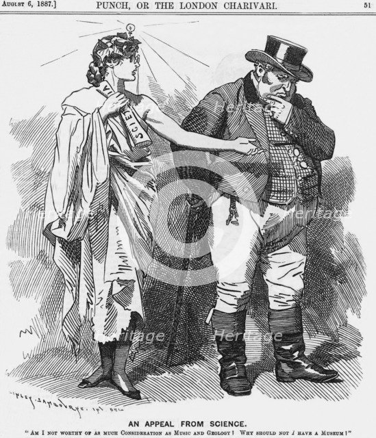 'An Appeal from Science', 1887. Artist: Edward Linley Sambourne