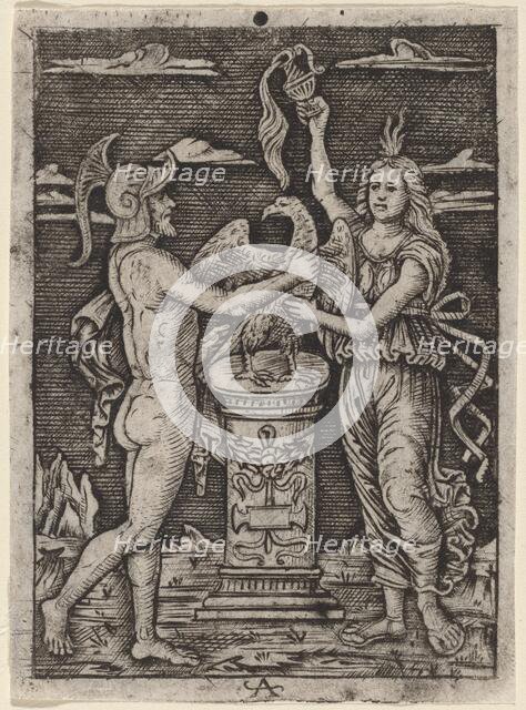 Consecration of an Eagle, c. 1500/1525. Creator: Unknown.