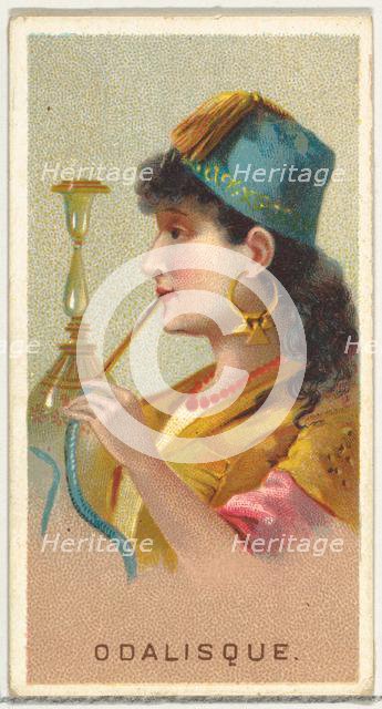 Odalisque, from World's Smokers series (N33) for Allen & Ginter Cigarettes, 1888. Creator: Allen & Ginter.