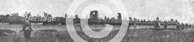 'Les hotes de la Tunisie; contingents Serbes et prisonniers allemands : Prisonniers..., 1916. Creator: Genet.