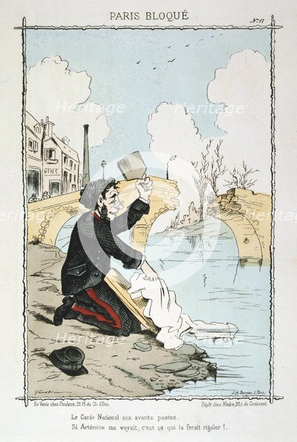 Paris besieged, 1870-1871. Artist: Anon