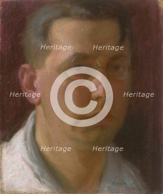 Self-portrait, 1922. Creator: Andrej Kovacik.