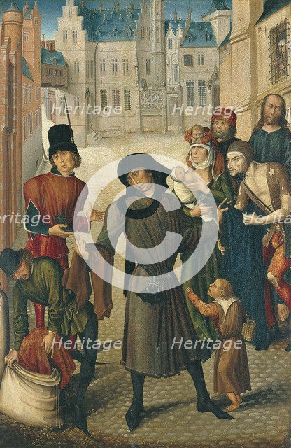 Clothing the Naked. Artist: Master of St. Gudule (active End of 15th cen.)