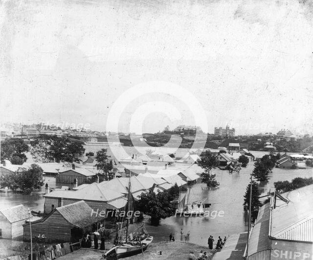Main Street, Kangaroo Point, Brisbane (Queensland), 1893 Flood. Creator: James Clark.