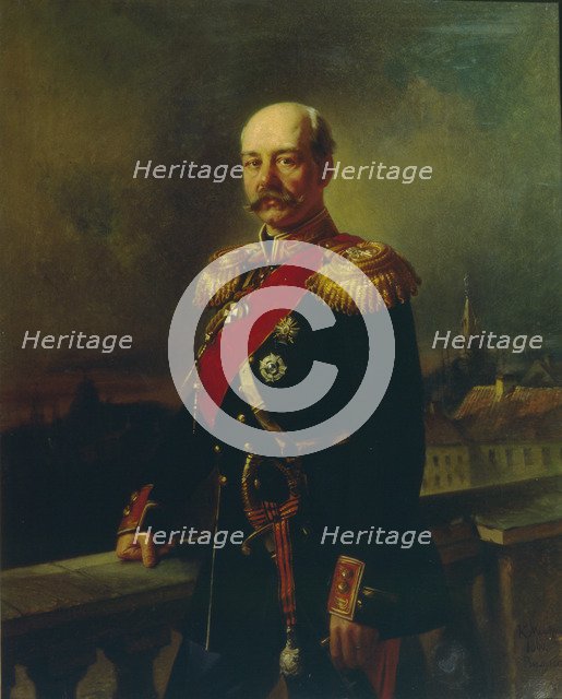 Portrait of General Konstantin Petrovich von Kaufman (1818-1882), 1866. Artist: Makovsky, Konstantin Yegorovich (1839-1915)