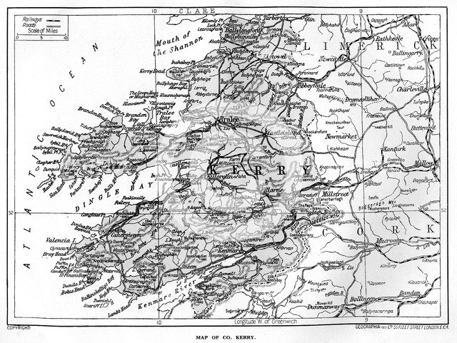 Map of County Kerry, Ireland, 1924-1926. Artist: Unknown