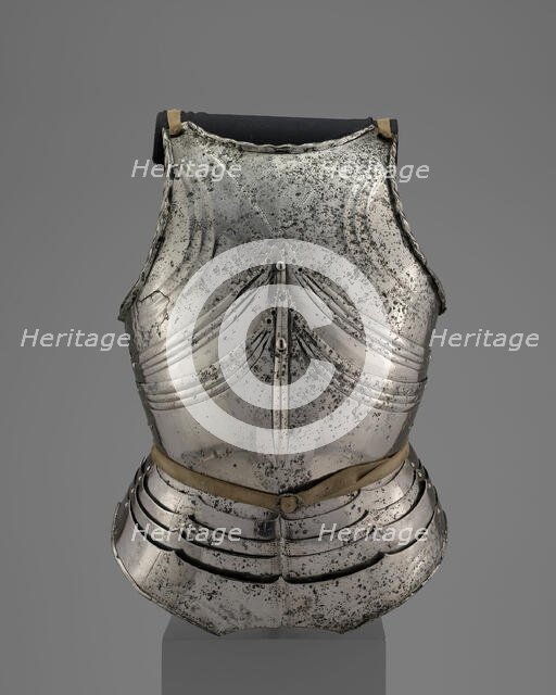 Cuirass (Breastplate and Backplate) in the Late Gothic Style, Germany, c. 1480. Creator: Unknown.