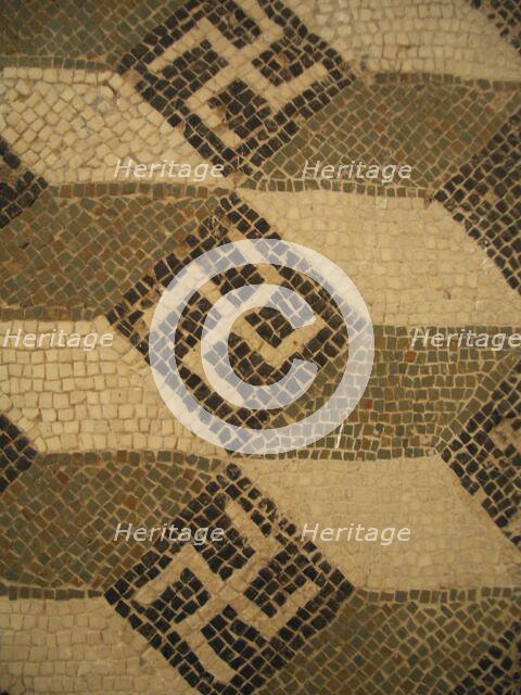 Mosaic, El Jem Museum, El Djem, Tunisia, 2009. Creator: Amanda Waite.