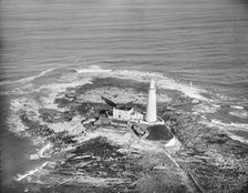 St Mary's Lighthouse, St Mary's Island, North Tyneside, 1927. Artist: Aerofilms.