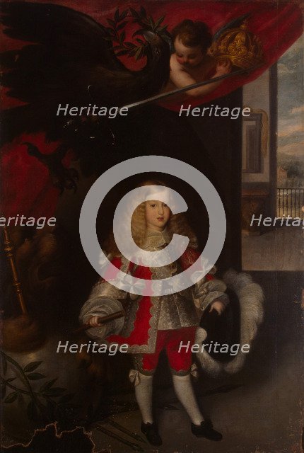 Portrait of Charles II of Spain as a Child, 1667-1670. Artist: Herrera Barnuevo, Sebastian de (1619-1671)