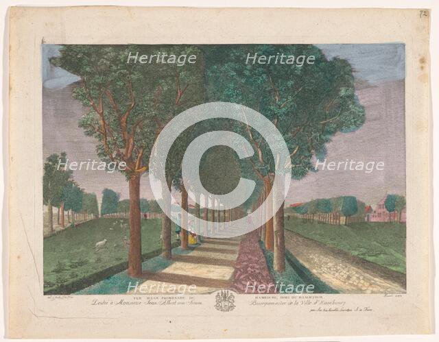 View of a avenue in the vicinity of the Dammtor in Hamburg, 1783. Creator: Anon.