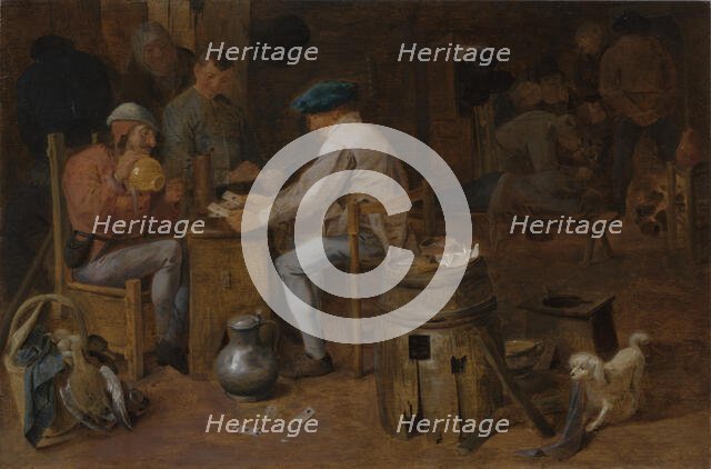 Card Players and Carousers, early 17th century. Creator: Adriaen Brouwer.