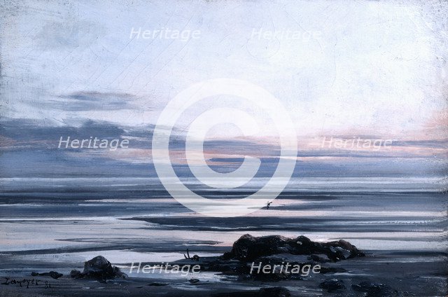 'Mont St Michel', 1881. Artist: Emmanuel Lansyer