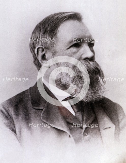 Frederick Engels (1820-1895), German socialist theorist, photography, 1890.