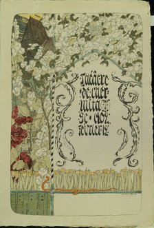 Theatre programme for the theatre play Faust, 1902. Artist: Golovin, Alexander Yakovlevich (1863-1930)