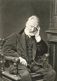 Victor Hugo, French author, 1879. Artist: Count Stanislaw Walery