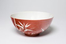 Bowl with Bamboos, Qing dynasty (1644-1911), Daoguang reign mark (1821-1850). Creator: Unknown.