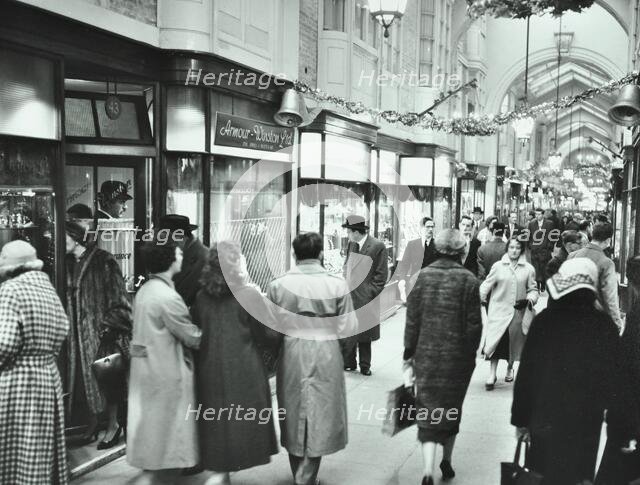 Burlington Arcade in Burlington Gardens, Westminster, London, 1960. Creator: Unknown.