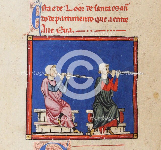 Illustration from the codex of the Cantigas de Santa Maria, c. 1280. Creator: Anonymous.