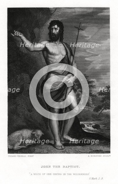 John the Baptist, 19th century. Artist: A Rordorf