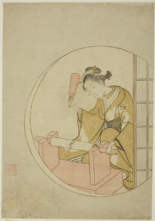 Fulling Cloth, c. 1765. Creator: Suzuki Harunobu.