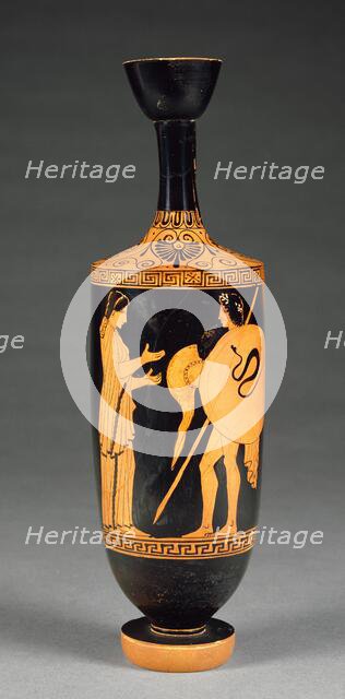 Attic Red-Figure Lekythos, about 450 BC. Creator: Phiale Painter.