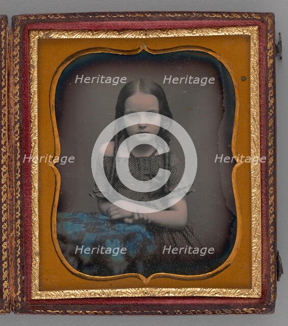 Untitled (Portrait of a Girl), 1855. Creator: Unknown.