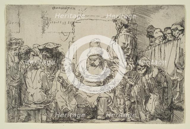 Christ Seated Disputing with the Doctors, 1654. Creator: Rembrandt Harmensz van Rijn.