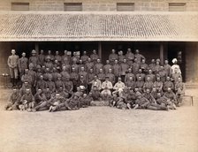 A group of volunteers involved with the Karachi Plague Committee, India, 1897. Creator: Unknown.