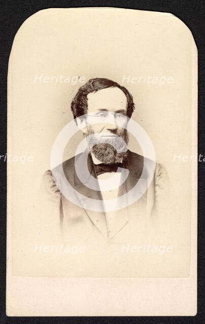Portrait of Unidentified Man, Circa 1860s. Creator: Frederick Gutekunst.