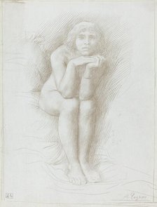 Nude Model Seated. Creator: Alphonse Legros.