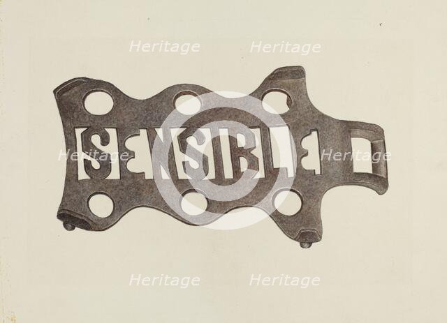 Trivet, c. 1942. Creator: Violet Hartenstein.