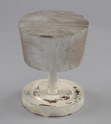 Wooden hat stand from Mae's Millinery Shop, 1941-1994. Creator: Unknown.