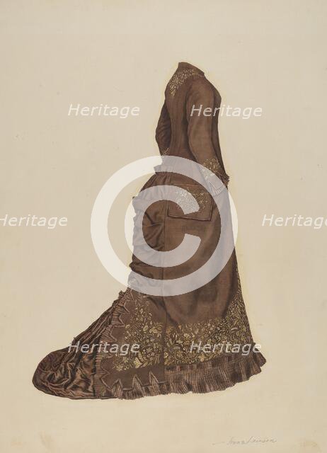 Dress, 1935/1942. Creator: Irene Lawson.