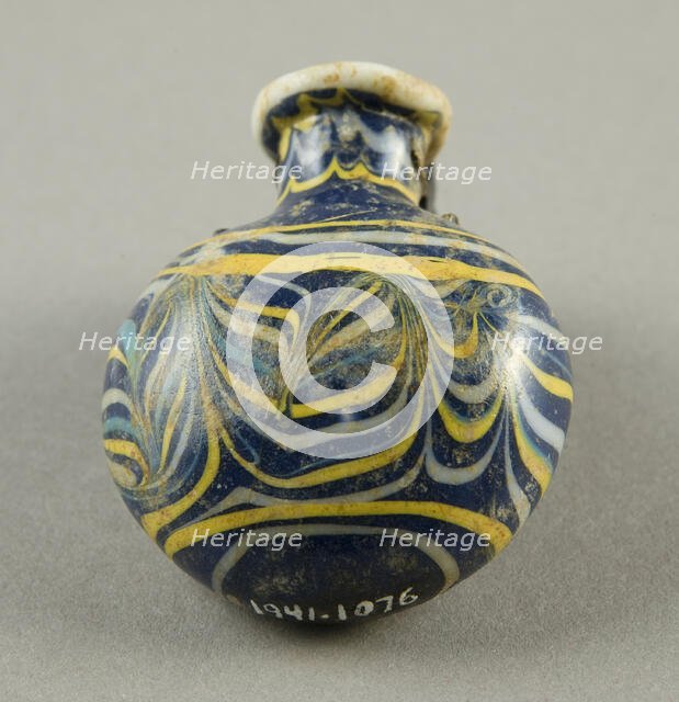 Flask, Egypt, New Kingdom Period, Dynasty 19 (1292-1202 BCE). Creator: Unknown.